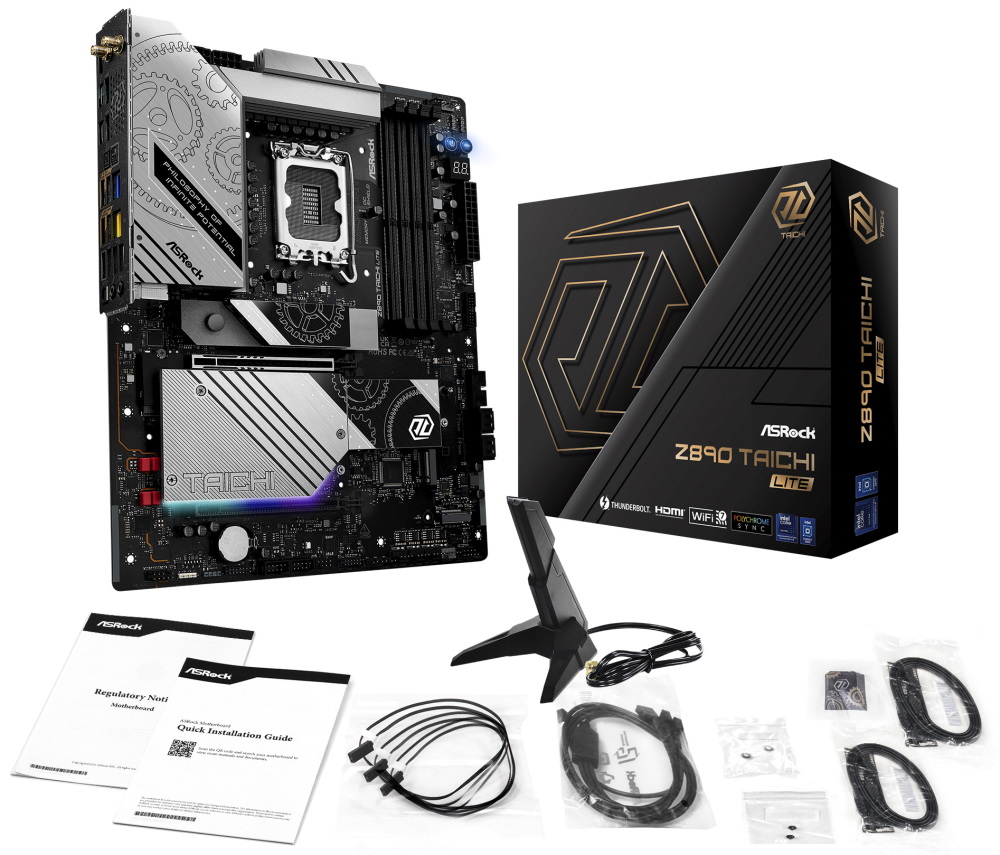 ASRock Z890 Taichi Lite / Intel Z890 / LGA1851 / 4x DDR5 / 6x M.2 / 2x Thunderbolt 4 / WiFi / ATX
